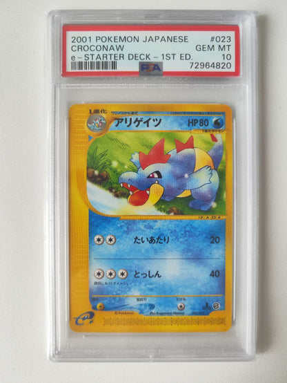 Torodile #022 PSA 10 + Croconaw #023 PSA10 + Feraliga TR #024 PSA 10 Consecutive Set