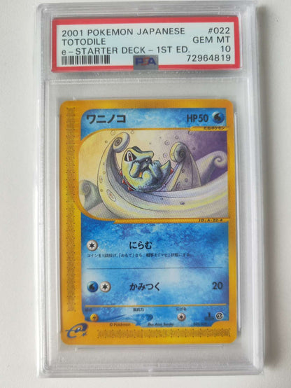 Torodile #022 PSA 10 + Croconaw #023 PSA10 + Feraliga TR #024 PSA 10 Consecutive Set