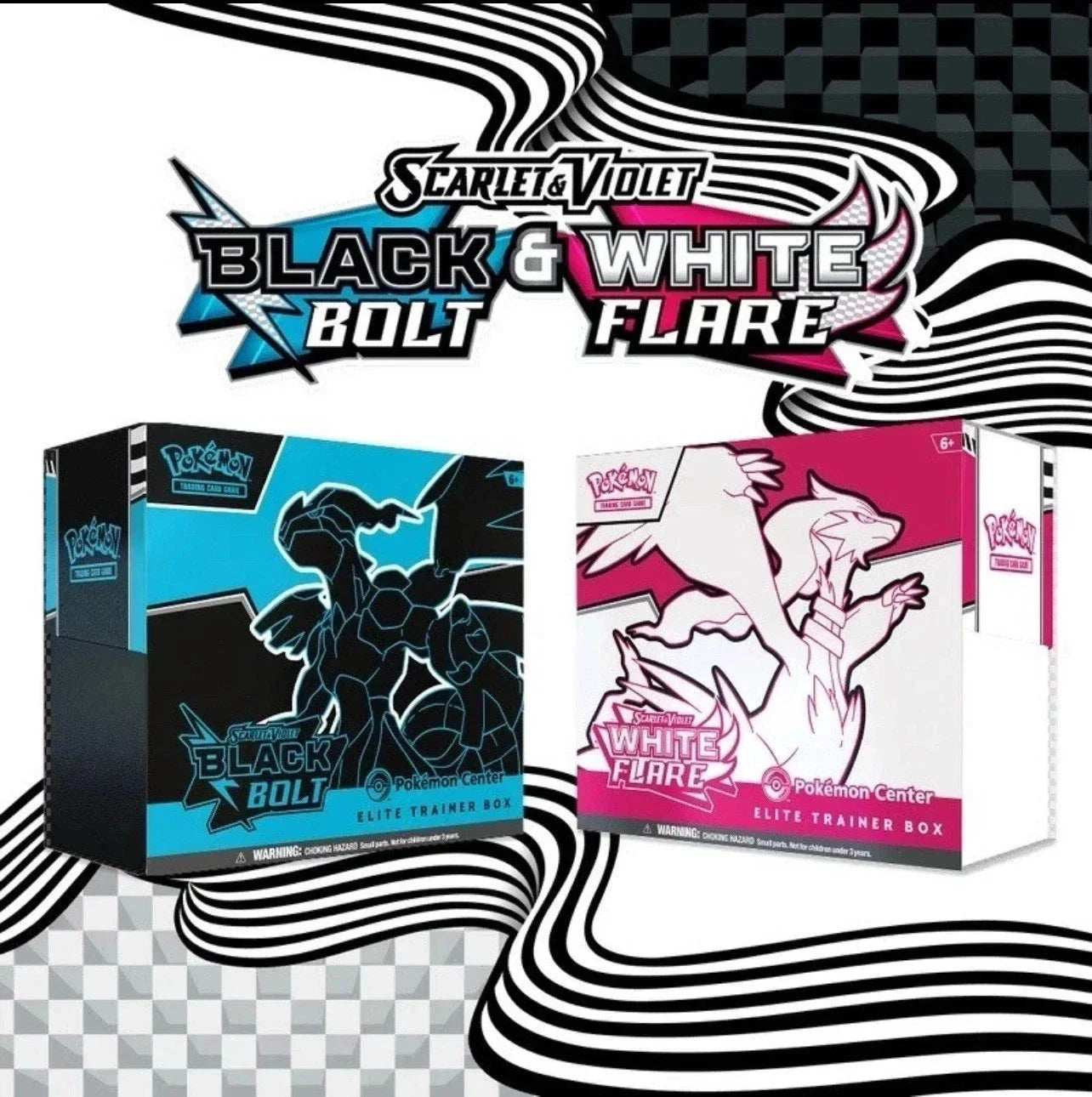 Black Bolt & White Flare Pokemon Center Elite Trainer Box (English)